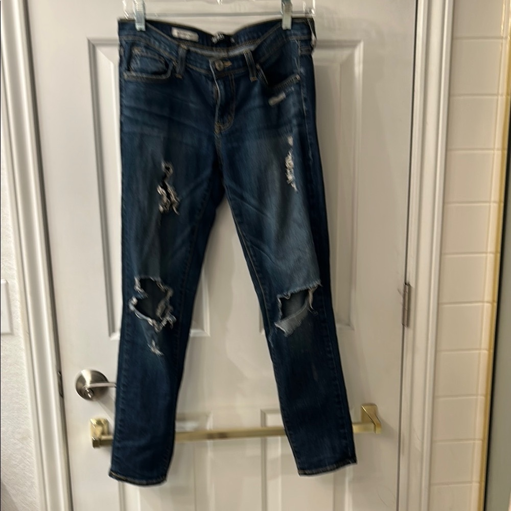 Just Black Boyfriend Jeans Blue Relaxed Fit